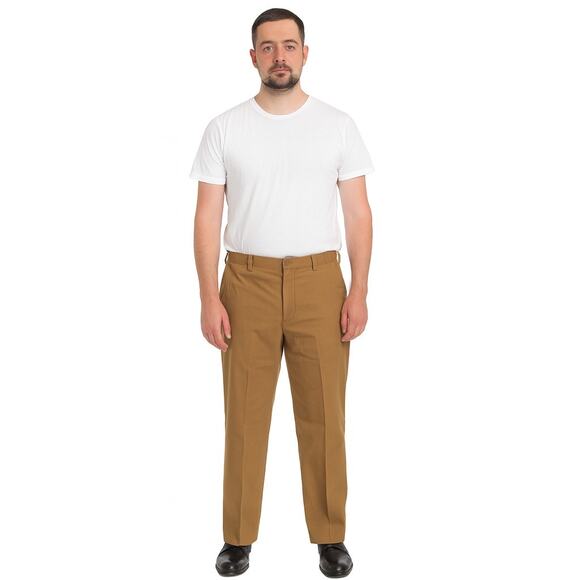 Tommy Hilfiger TH Flex Tate Modern Fit Solid Dress Pants Camel Brown 34Wx30L - Picture 1 of 6